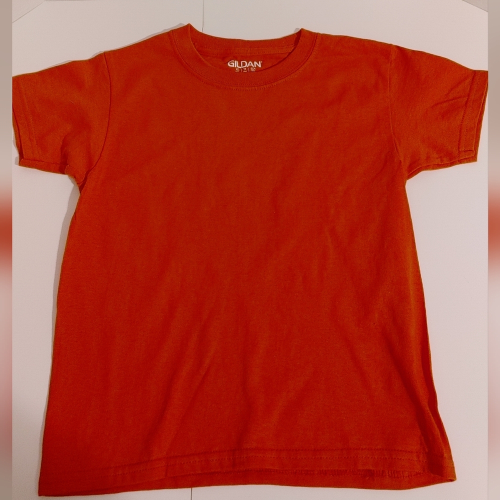 (4/$20) Gildan Boys Or Girls Red Crew Neck Short Sleeve Tee